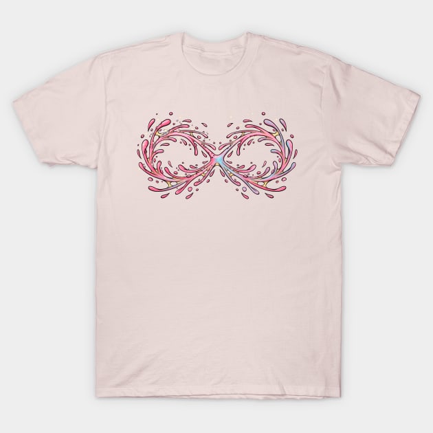 glitter splash infinity T-Shirt by Mei.illustration